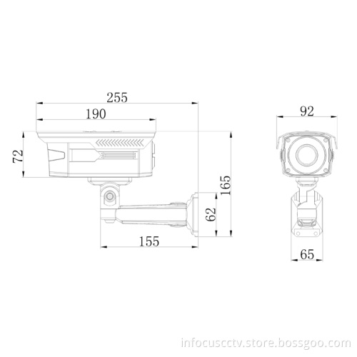 700tvl OSD Auto Focus Infared Security Weatherproof CCD Cameras (IRC-AZ426J/OSD)